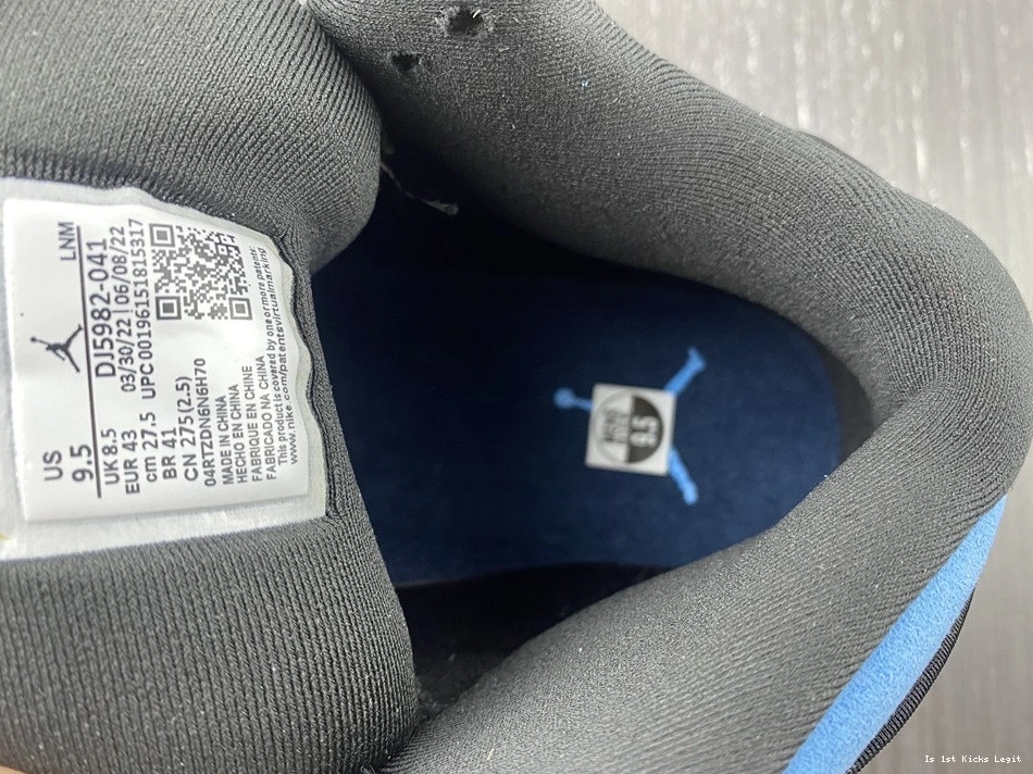 'Black 13 Jordan DJ5982 University 041 Air - Blue' Retro 0210